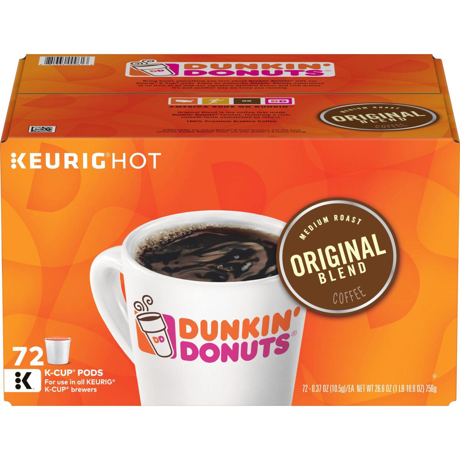 (image for) Dunkin' Donuts Original Blend 72 K-Cups